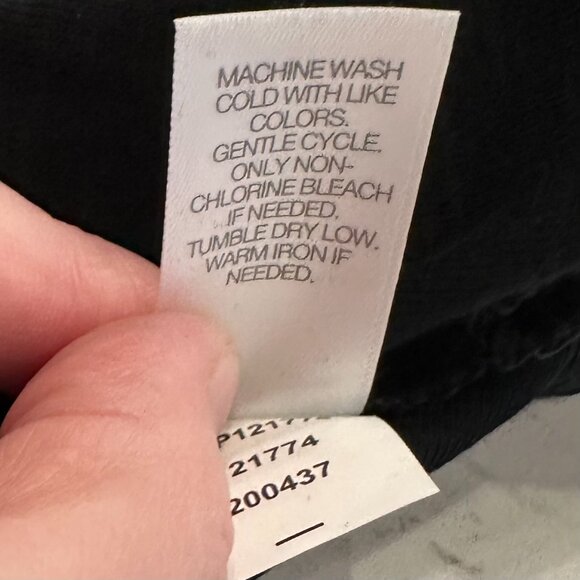 NWT J. Jill Pima Cotton Dipped-Hem Short-Sleeve Tunic - Black - Size 4X - Picture 6 of 6